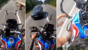 Link El Video De La Moto Viral Del Pie